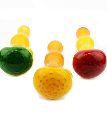 4.5" Hand Pipe Honey Head Art Spoon - LA Wholesale Kings