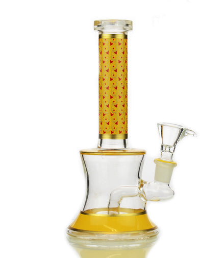 8" Fancy Sticker Water Pipe with 14mm Male Bowl - LA Wholesale Kings