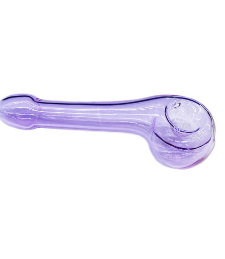 6" Purple Tube Penis Hand Pipe Spoon