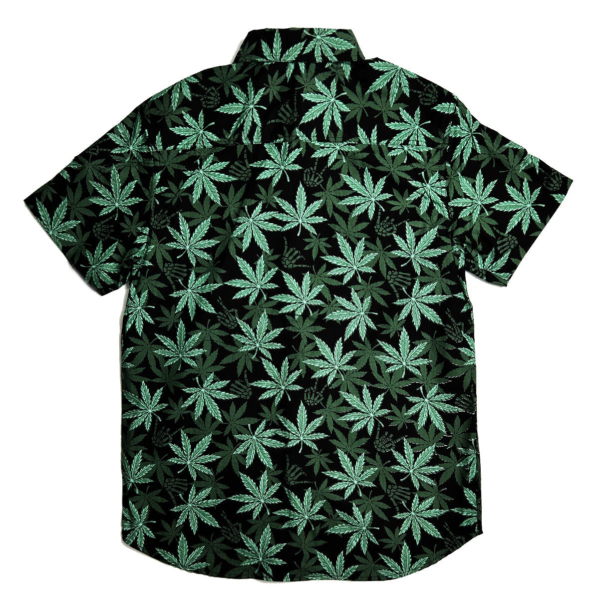 Black MLeaf Woven Short-Sleeve, Pack of 6 Units 1S, 2M, 2L, 1XL