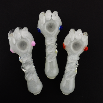 4.5" Glow in The Dark Hand Pipe  Approx 140g - LA Wholesale Kings