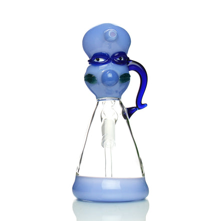 8" Ninja Turtle Water Pipe with 14mm Male Bowl Color Tube Glass