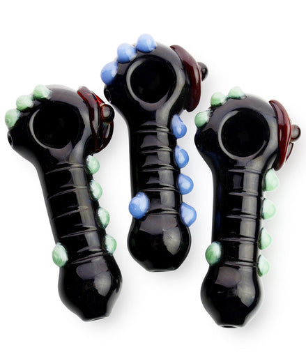 4.5" Hand Pipe Color Tube with Eye Design Approx 155 Grams - LA Wholesale Kings