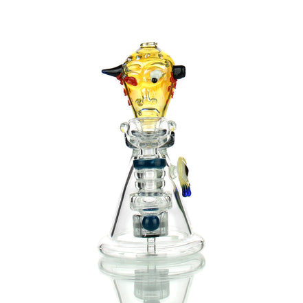 6" Dead Alien Water Pipe with 14mm Male Bowl