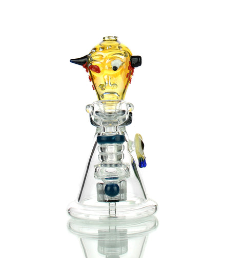 6" Dead Alien Water Pipe with 14mm Male Bowl
