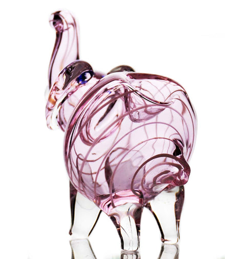 4" Pink Tube Elephant Hand Pipe - LA Wholesale Kings