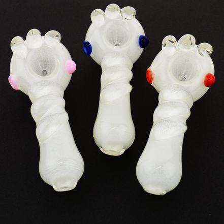4.5" Glow in The Dark Hand Pipe  Approx 140g - LA Wholesale Kings