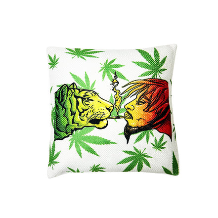 Handloom Tiger-Guy Printed Cushions Size 1.5ft x 1.5ft