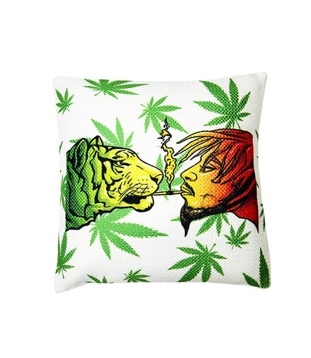 Handloom Tiger-Guy Printed Cushions Size 1.5ft x 1.5ft