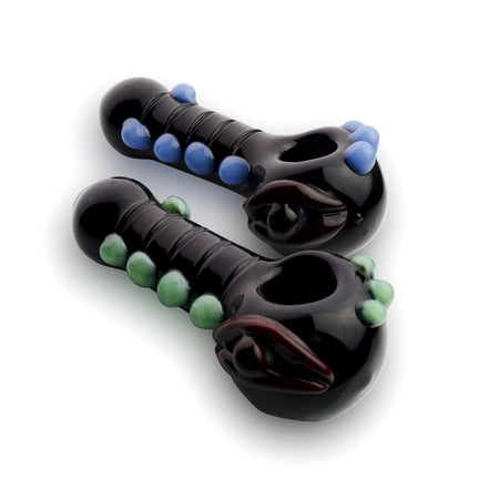 4.5" Hand Pipe Color Tube with Eye Design Approx 155 Grams - LA Wholesale Kings