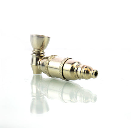 3" Metal Silver Hand Pipe