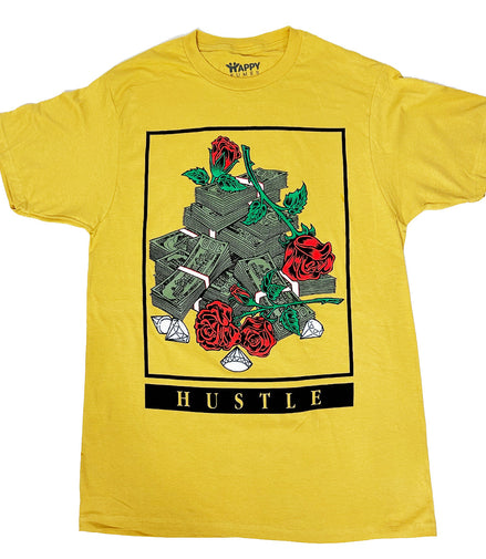 Hustle Short Sleeve T-Shirt 100% Cotton - Pack of 6 Units  1S, 2M, 2L, 1XL