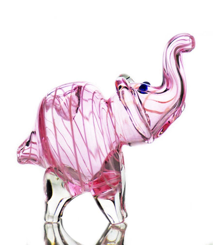 4" Pink Tube Elephant Hand Pipe - LA Wholesale Kings