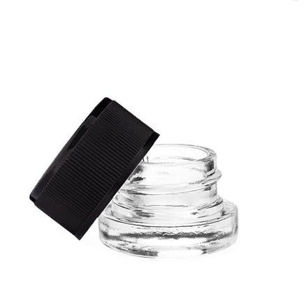 5ML Child Proof Concentrate Container with Black Plastic Lid - LA Wholesale Kings