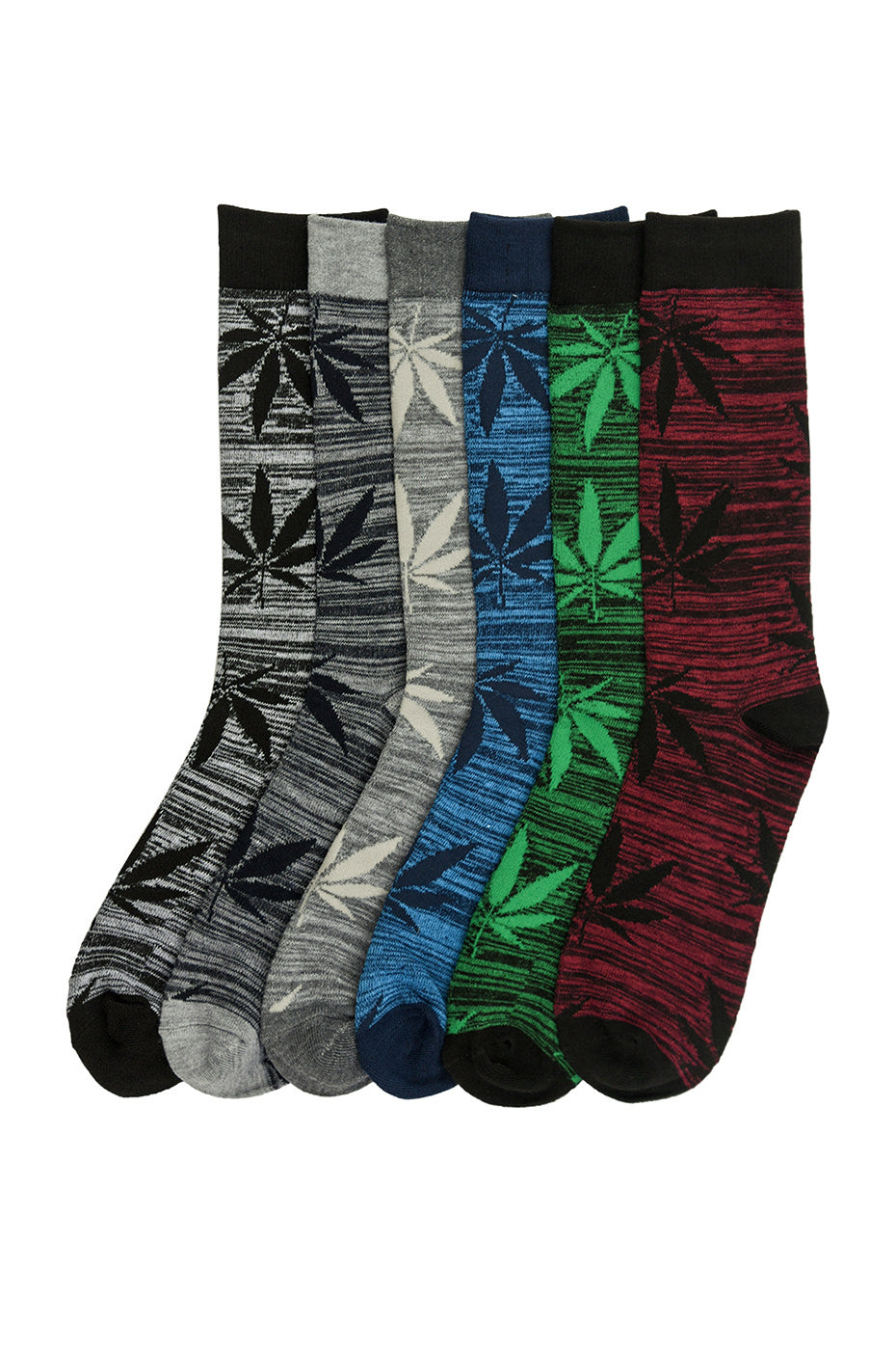 KNOCKERS MEN'S DESIGN CREW SOCKS DOZEN ( 12 PCS)