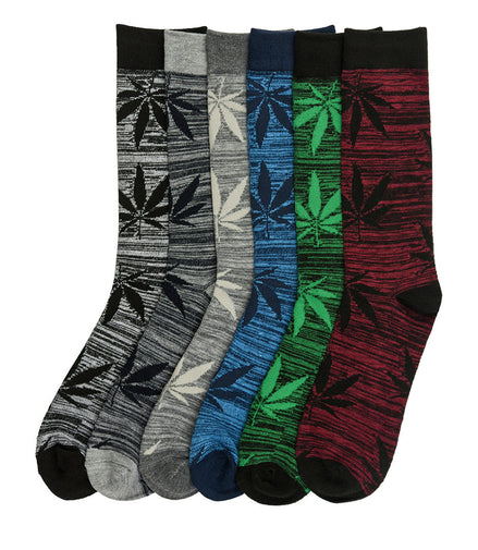 KNOCKERS MEN'S DESIGN CREW SOCKS DOZEN ( 12 PCS)