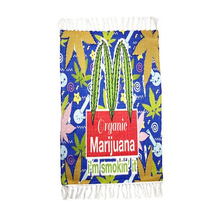Handloom Printed I'm Smokin it Art Design Doormat Size 2ft x 3ft