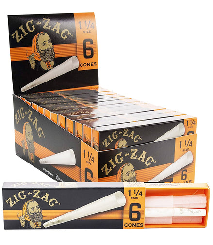 Zig Zag Cone 1 1/4 Size 24 Boxes each Box with 6 Cones - LA Wholesale Kings