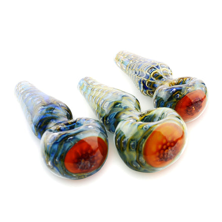 5" Hand Pipe Bubble Trap Snake Skin Design Approx 120 Grams - LA Wholesale Kings