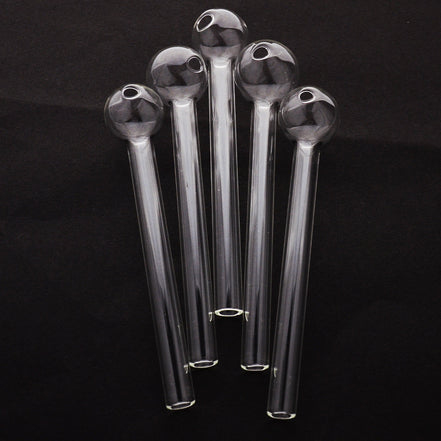 6" Clear Heavy Oil Pipe 20pcs Pack - LA Wholesale Kings