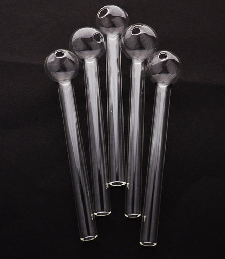 6" Clear Heavy Oil Pipe 20pcs Pack - LA Wholesale Kings