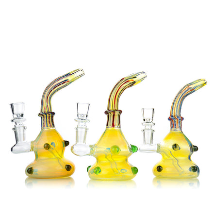 7" Fume Glass Inside Twisting Art 14mm Male Included - LA Wholesale Kings