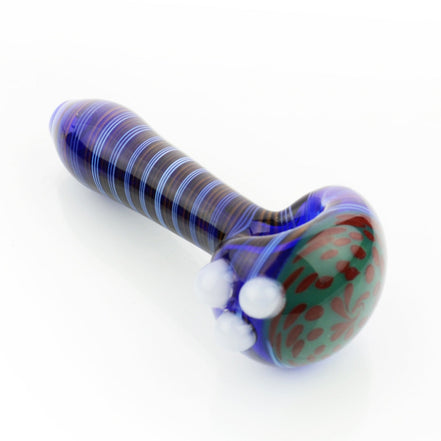 4.5" American Hand Pipe Honeycomb Art Head with Spiral Design - LA Wholesale Kings