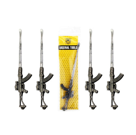 6" Metal Dabber AK-47 Stainless Steel - LA Wholesale Kings