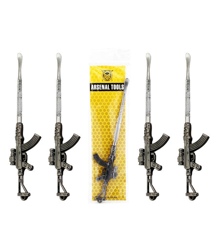6" Metal Dabber AK-47 Stainless Steel - LA Wholesale Kings