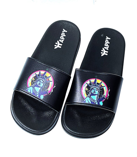 Liberty Print Slide Sandals - Pack of 4 Sizes - 7, 9, 11, 12