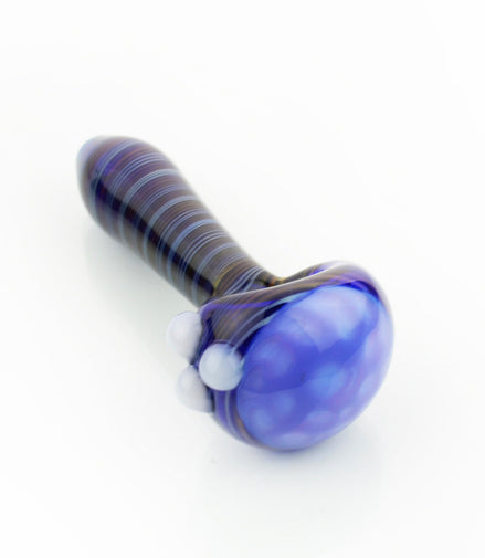 4.5" American Hand Pipe Honeycomb Art Head with Spiral Design - LA Wholesale Kings