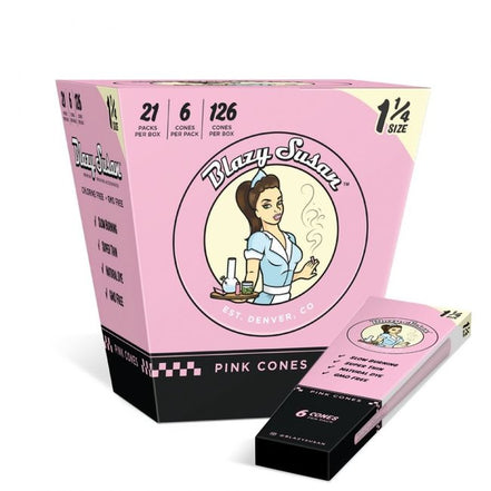 Blazy Susan 1 1/4  Pink Cones 21 Packs Per Box - LA Wholesale Kings