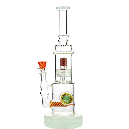 12" Reversal Art with -Line Perc and Matrix Shower, Reversal 14mm Male Bowl