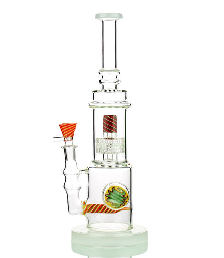 12" Reversal Art with -Line Perc and Matrix Shower, Reversal 14mm Male Bowl