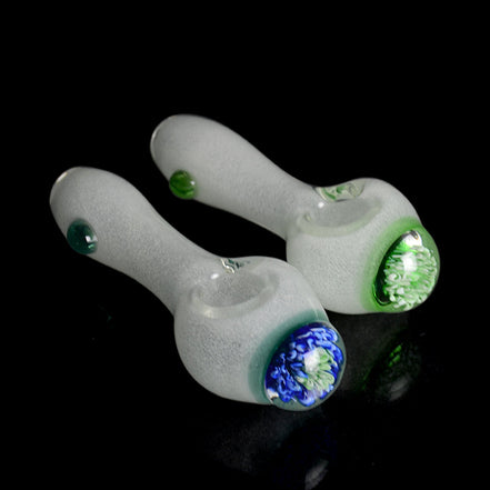 5" Glow in Dark Hand Pipe Flower Head Design Locket - LA Wholesale Kings