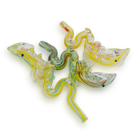 5" Dragon Hand Pipe Inside Color Lining Approx 95 Grams - LA Wholesale Kings