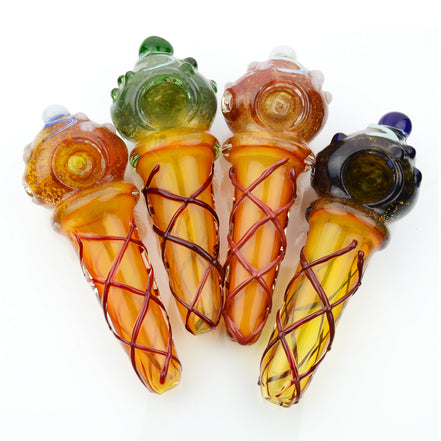 5" ICE CREAM DESIGN FRIT HAND PIPE - LA Wholesale Kings