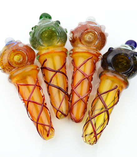 5" ICE CREAM DESIGN FRIT HAND PIPE - LA Wholesale Kings