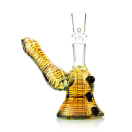 7" Fancy Glass Side Arm Bubbler - LA Wholesale Kings