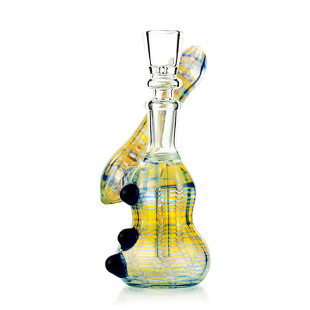 7" Fancy Glass Side Arm Bubbler - LA Wholesale Kings