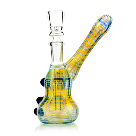 7" Fancy Glass Side Arm Bubbler - LA Wholesale Kings