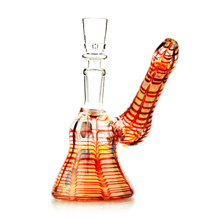 7" Fancy Glass Side Arm Bubbler - LA Wholesale Kings