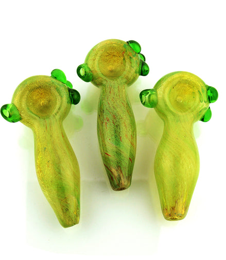 4.5" Green Marble Spoon Hand Pipe - LA Wholesale Kings