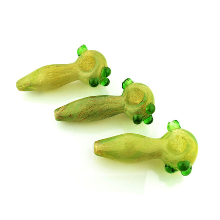 4.5" Green Marble Spoon Hand Pipe - LA Wholesale Kings