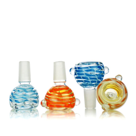 Fuming Inside Design Round Male Bowl 14mm - LA Wholesale Kings