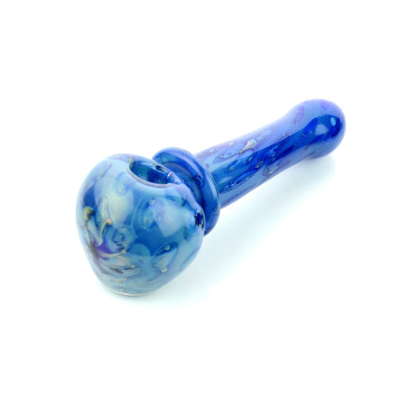 6.5" American Made 24k Gold Hand Pipe Double Tube Rim Spoon - LA Wholesale Kings