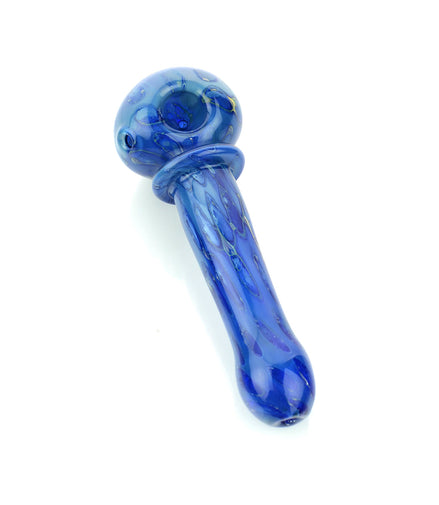 6.5" American Made 24k Gold Hand Pipe Double Tube Rim Spoon - LA Wholesale Kings