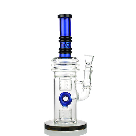 12" Donut Perc Water Pipe with 18mm Male Bowl - LA Wholesale Kings