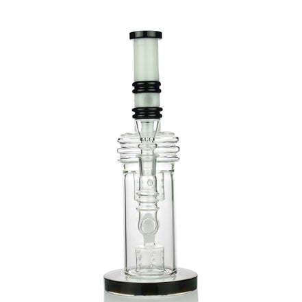 12" Donut Perc Water Pipe with 18mm Male Bowl - LA Wholesale Kings