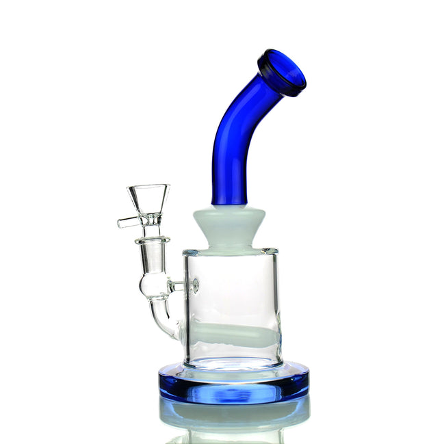8" Water Pipe with L-Line Perc and 14mm Male Bowl - LA Wholesale Kings
